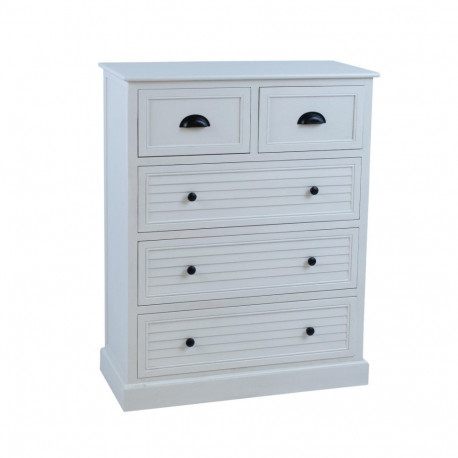 Kummut MELDON 80x35xH103cm, valge