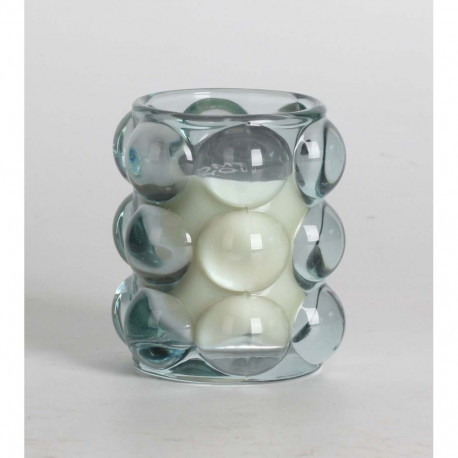 Scented candle in glass NATURE GREEN H9,2cm, Southern Night