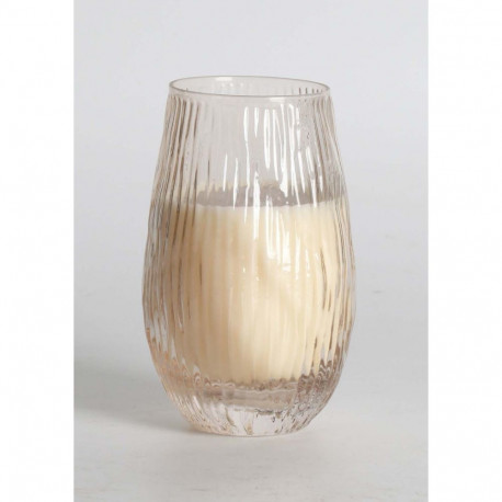 Lõhnaküünal klaasis NATURE GREEN H13,5cm, French Pear & Freesia