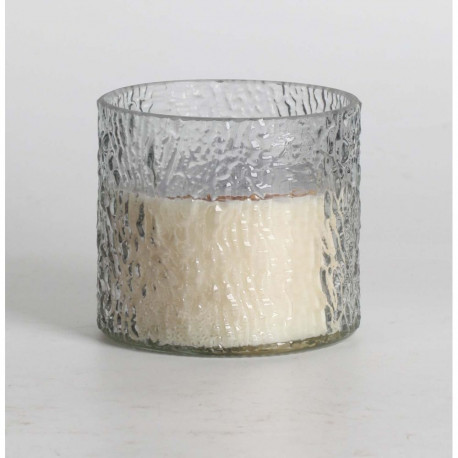 Scented candle in glass NATURE GREEN H9cm, Northern Forest