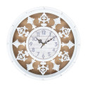 Wall clock ORNAMENT D44cm, white