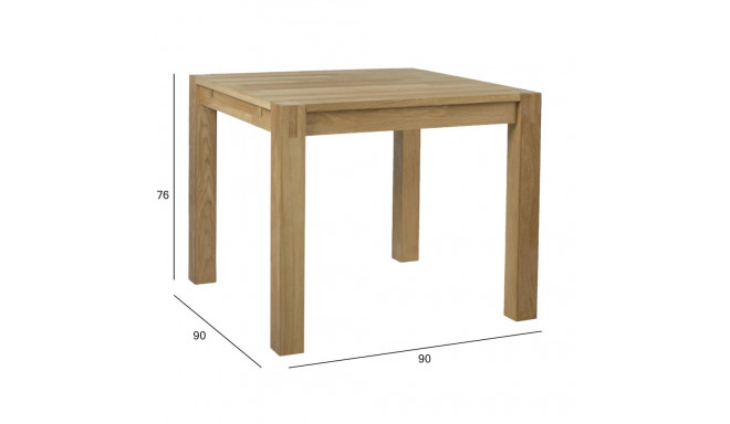 Söögilaud CHICAGO NEW 90x90xH76cm, tamm