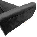 Diivanvoodi FALUN 214x83xH82cm, hall samet