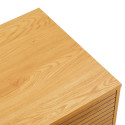 Coffee table LINE 100x50xH45cm, melamine with oak bark