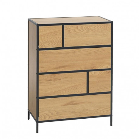 Kummut HEDVIG 70x40xH95cm, saar/must