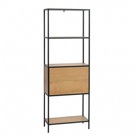 Riiul HEDVIG sahtliga 64x30xH178cm, saar/must