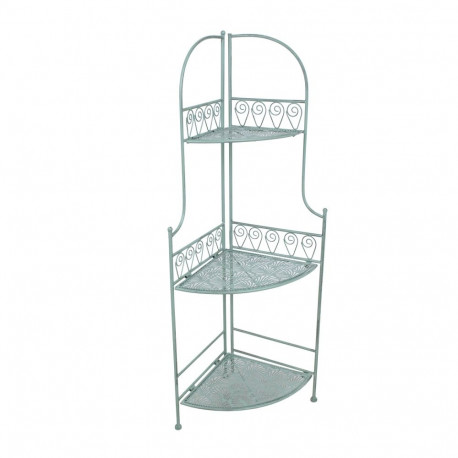 Corner shelf MINT 34x34xH118cm, antique green