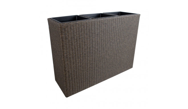 Lillekast WICKER 110x39xH88cm, tumepruun