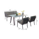 Garden furniture set KAHLA table, sofa, 2 chairs