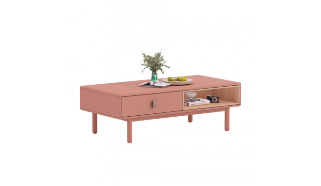 Coffee table IRIS 120x60xH40cm, pink