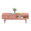 Coffee table IRIS 120x60xH40cm, pink