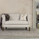 Sofa HOLMES 2-seater, beige fabric