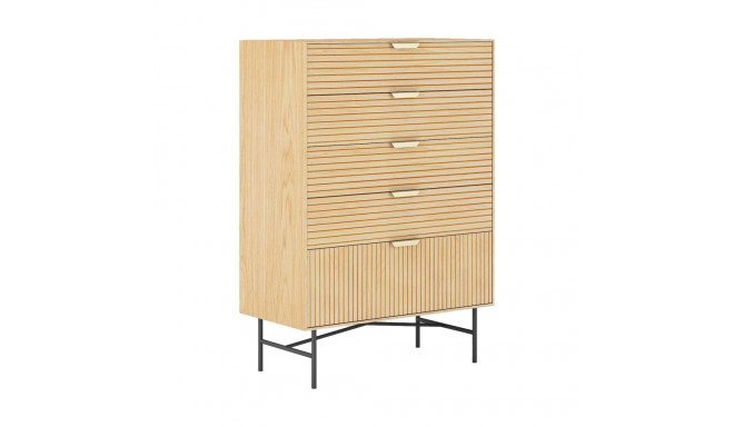 Kummut BASSEL 80x40xH114cm, 3D melamiin