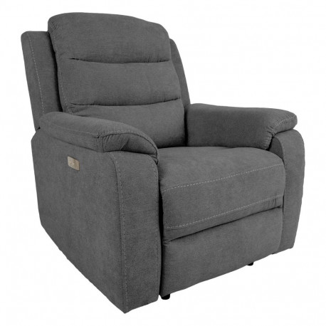 Recliner armchair MIMI with electric mechanism, grey