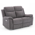 Recliner sofa MILO 2-seater, grey