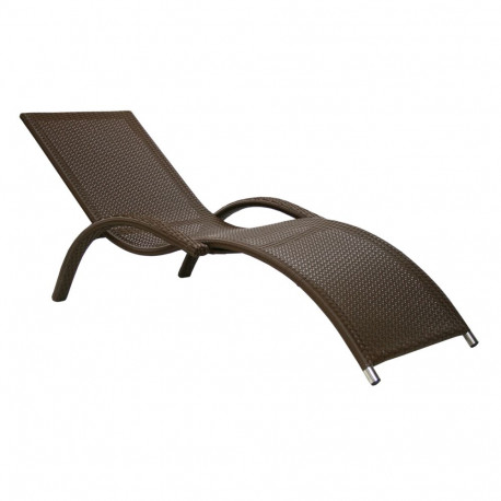 Lamamistool MERIDIAN 70x175xH28/70cm, kohvipruun
