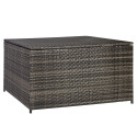 Padjakast WICKER 140x80xH65cm, tumepruun, terasraam, plastikpunutis