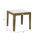 Side table WICKER 50x50xH45cm, beige