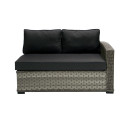 Modular sofa GENEVA 2-seater, right arm, grey