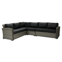 Modular sofa GENEVA 2-seater, right arm, grey