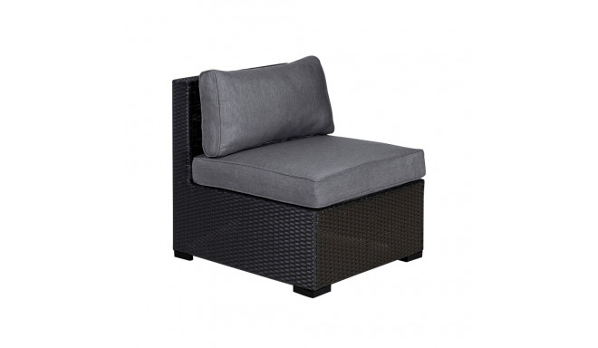 Modular sofa SEVILLA armless section, black