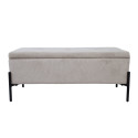 Bench RORI with storage box, beige