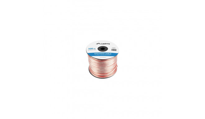 SPEAKER CABLE 2X4.0MM2 100M TRANSPARENT LANBERG