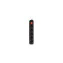 POWER STRIP LANBERG 3M 5X SCHUKO OUTLETS WITH CIRCUIT BREAKER QUALITY-GRADE COPPER CABLE BLACK
