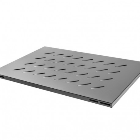 Lanberg fikseeritud riiul 19" 1U/465x715mm kandevõimega kuni 120kg, must