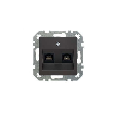 IKL-002-01.R/ON59 COMPUTER SOCKET 2XRJ45