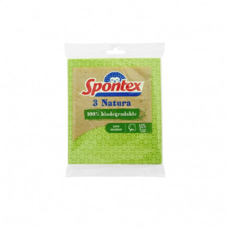 SPONGE CLOTH NATURA 3PCS