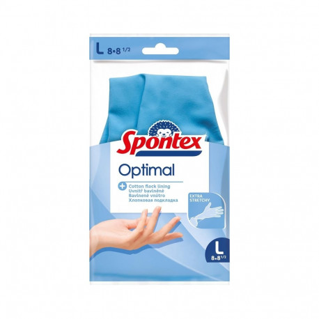 LATEX kindad Spontex Optimal L