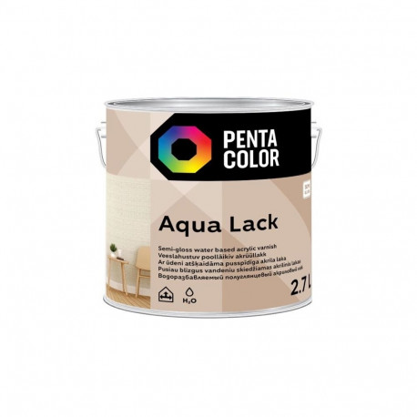 akrüüllakk aqua poolläikiv 2,7L