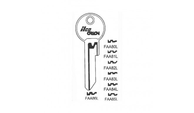 BLANK KEY FAA81L(FB-13) FAB
