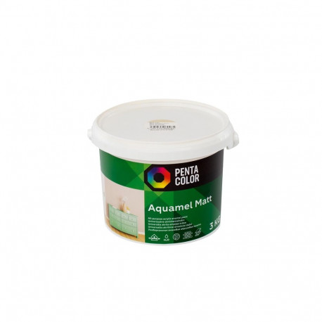 PAINT AQUAMEL IVORY 3 KG MATT