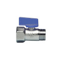 VALVLE MINI 1/2 M/F BLUE HANDLE