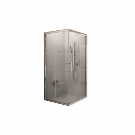 SHOWER XP3RV2-90 BRIGHT ALU+TRANSPARENT