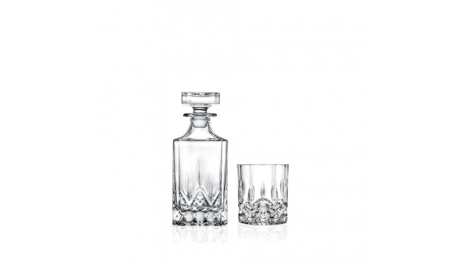 WHISKEY GLASSES AND GARAFE SET 6 PCS. OP