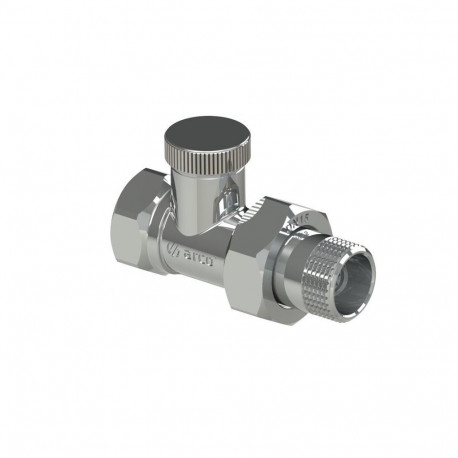 RADIATOR TAP STRAIGHT VALVE 1/2F CHROM
