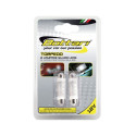 2 FESTOON BULBS 4 WHITE LEDS TORPEDO