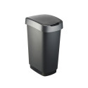 SWING BIN 50 L TWIST DARK SILVER 1754508