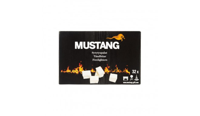 MUSTANG FIRELIGHTERS WHITE 32PCS