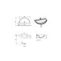 WASHSTAND MITO RED TK001-006 60 CM