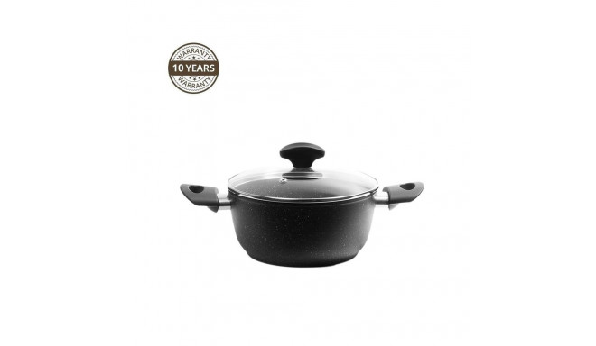 CASSEROLE 20 W/LID BLACK STONE INDUCTION