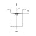 SINK MARIS MRG210/110-52 125.0683.101 ON