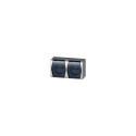 SOCKET HERMES2 2PL WH/GREY IP44 1025-01