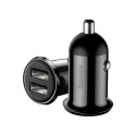 BASEUS CAR CHARGER DUAL USB 4.8A BLACK