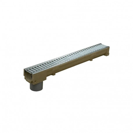 õhukanali element restiga ja PVC toru 1 m