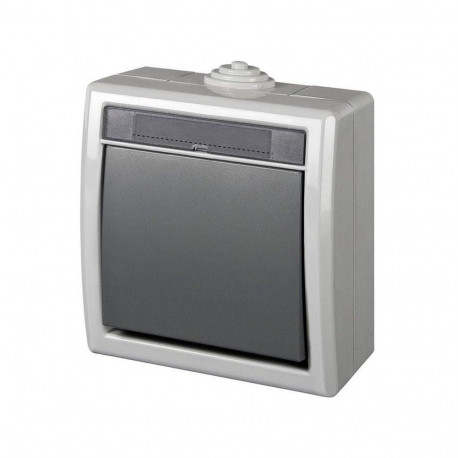 TWO WAY SWITH AQUANT GREY IP55 1201-10