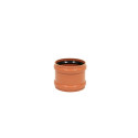 SEWER DOUBLE SOCKET 110 PVC, BROWN